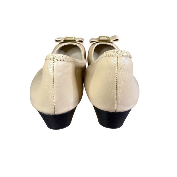 Elegant Cream Wedge Shoes - Picture 9 of 14